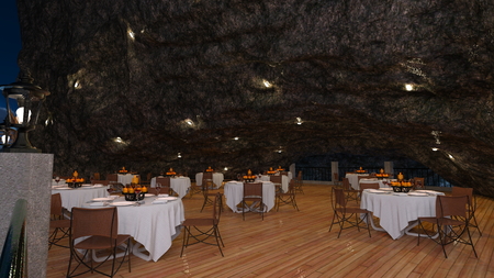 cave restaurantの写真素材