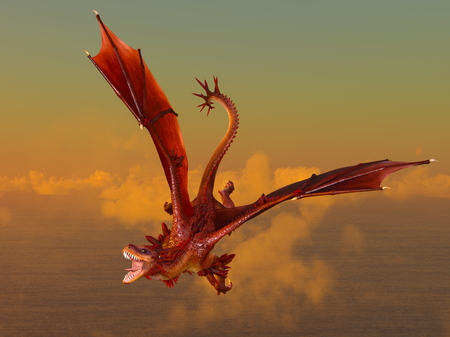 3D dragonの写真素材
