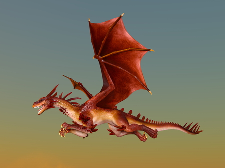 3D dragonの写真素材
