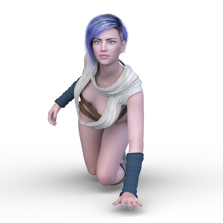 female warriorの写真素材