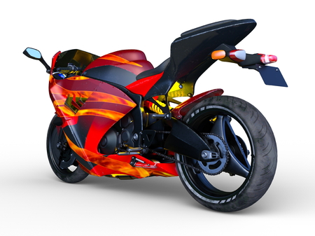 3D CG rendering of Motorbikeの写真素材