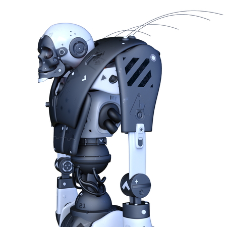 3D CG rendering of Humanoidの写真素材