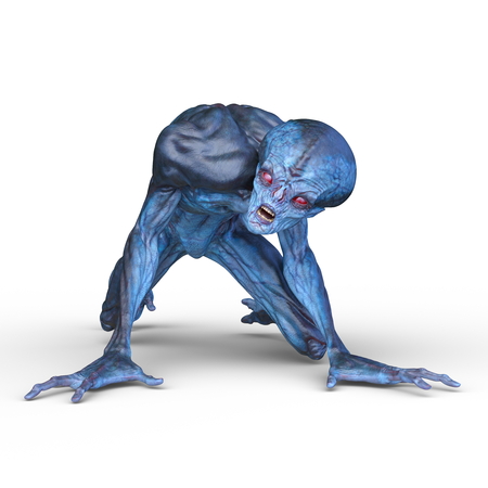3D CG rendering of alienの写真素材