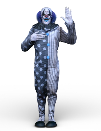 3D CG rendering of clownの写真素材