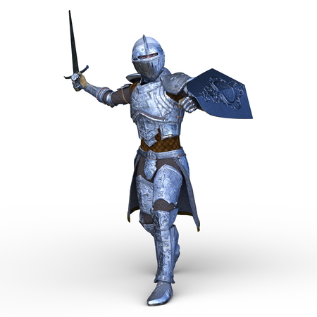 3D CG rendering of warriorの写真素材