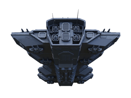 3D CG rendering of space shipの写真素材