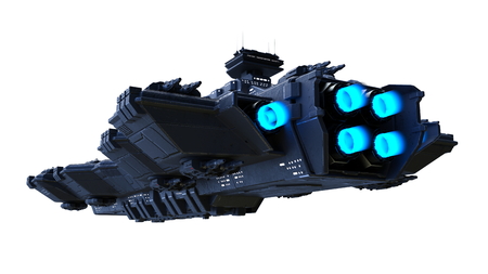 3D CG rendering of space shipの写真素材