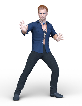 3D CG rendering of heroの写真素材