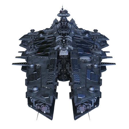 3D CG rendering of space shipの写真素材