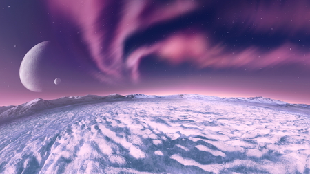 3D CG rendering of Antarcticの写真素材