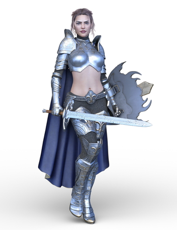 3D CG rendering of Sexy warriorの写真素材