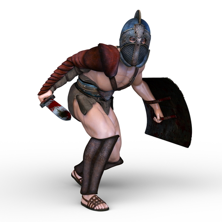 3D CG rendering of Gladiatorの写真素材
