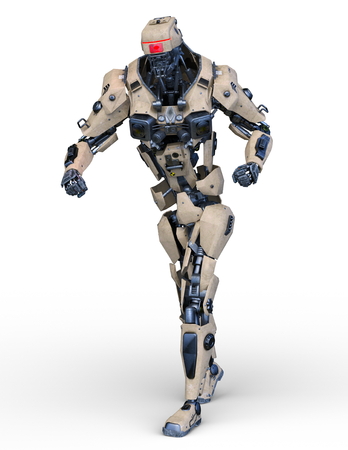 3D CG rendering of robotの写真素材