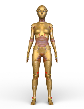 3D CG rendering of robotの写真素材
