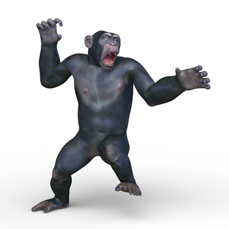 3D CG rendering of Monkeyの写真素材