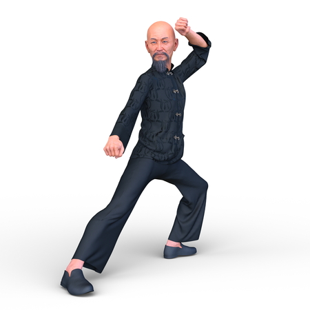 3D CG rendering of strong manの写真素材