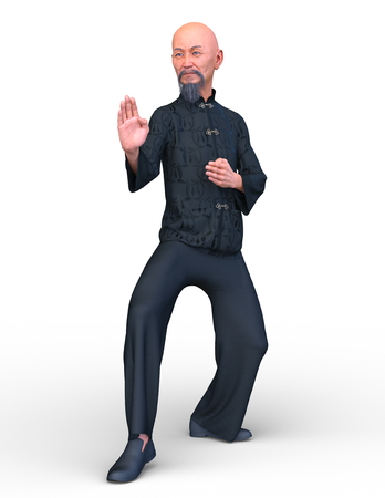 3D CG rendering of strong manの写真素材