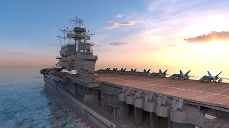3D CG rendering of shipの写真素材
