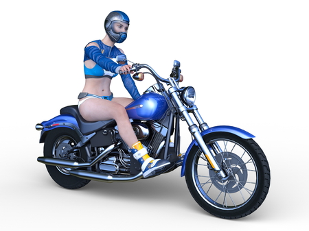 3D CG rendering of bikeの写真素材