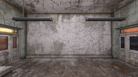 3D CG rendering of Horror Houseの写真素材