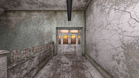 3D CG rendering of Horror Houseの写真素材