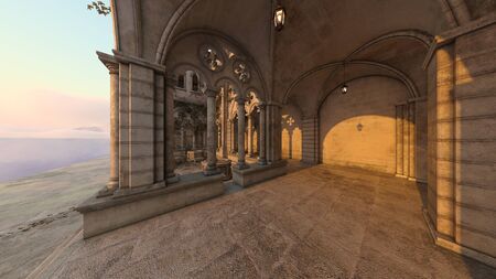 3D CG rendering of Castle