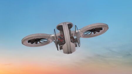 3D CG rendering of Airplaneの写真素材