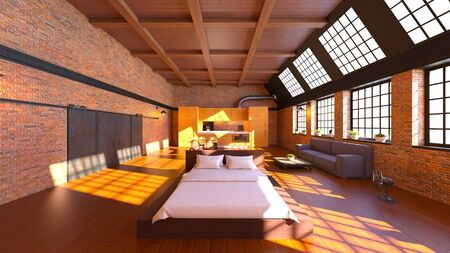 3D CG rendering of room