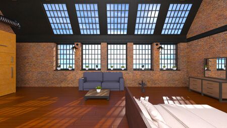 3D CG rendering of room
