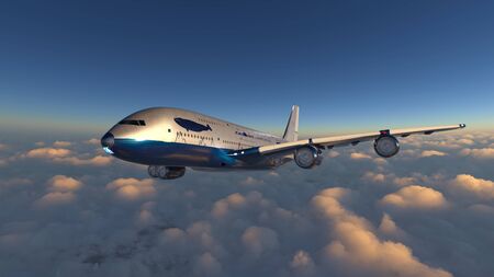 3D CG rendering of Airplane