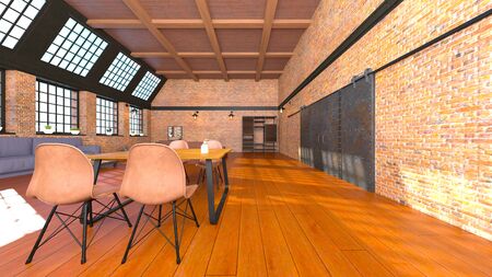 3D CG rendering of room