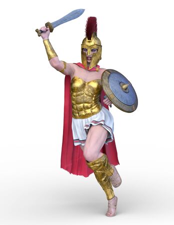3D CG rendering of Sexy warriorの写真素材