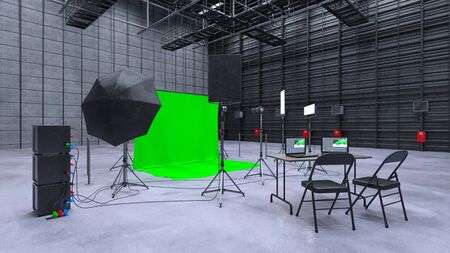 3D CG rendering of Shooting studioの写真素材