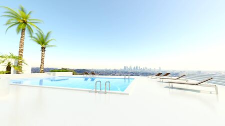 3D CG rendering of residenceの写真素材