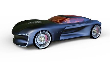 3D CG rendering of Sports Car