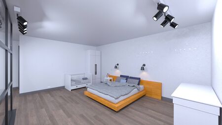 3D CG rendering of room
