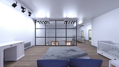 3D CG rendering of room