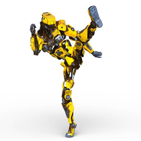 3D CG rendering of robotの写真素材