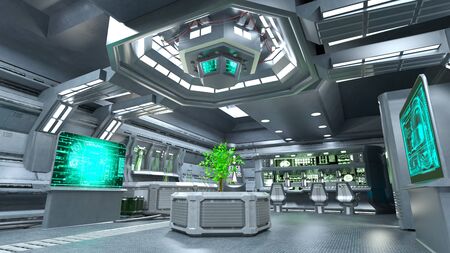 3D CG rendering of Laboratory