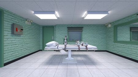 3D CG rendering of Restraint roomの写真素材