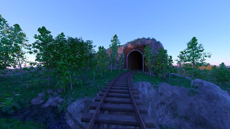 3D CG rendering of Routeの写真素材