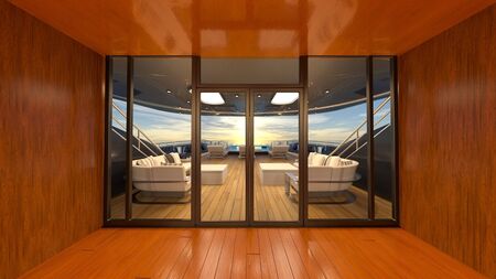 3D CG rendering of Passenger ship