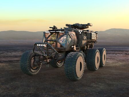 3D CG rendering of sand rail