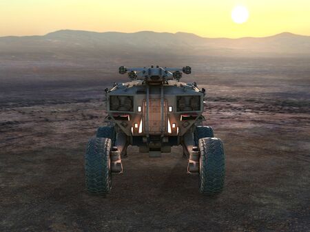 3D CG rendering of sand rail