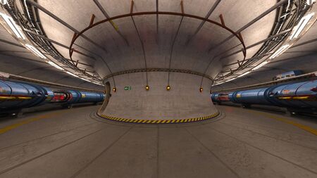 3D CG rendering of building hallway