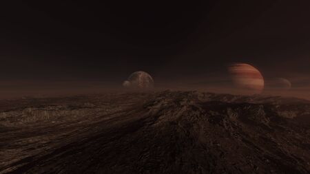 3D CG rendering of wilderness.