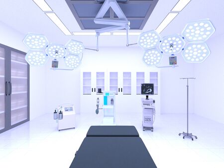 3D CG rendering of Medical spaceの写真素材