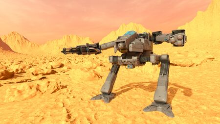 3D CG rendering of robot