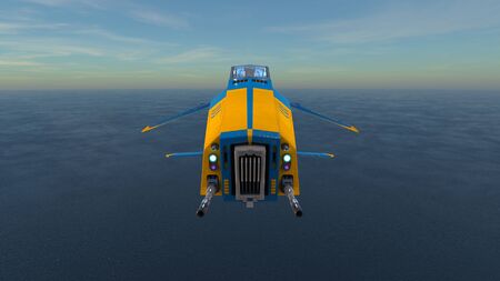3D Rendering of Space Ship.