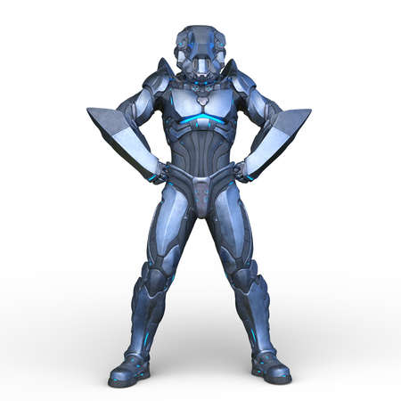 3D rendering of cyber man